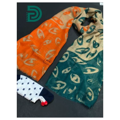 شال چشم باربری نخ ژاکارد