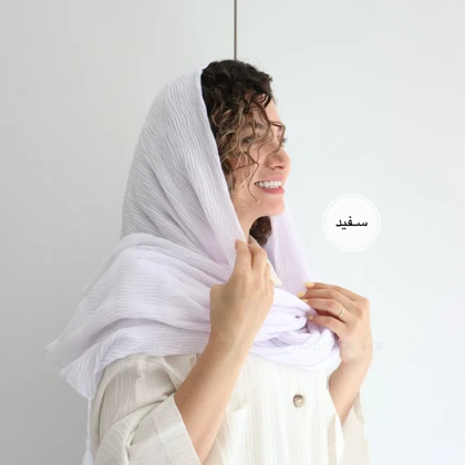 شال پلیسه لمه دوزی مدل ریحون