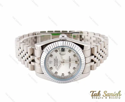 ساعت رولکس زنانه دیت جاست تمام استیل Rolex-5008-L