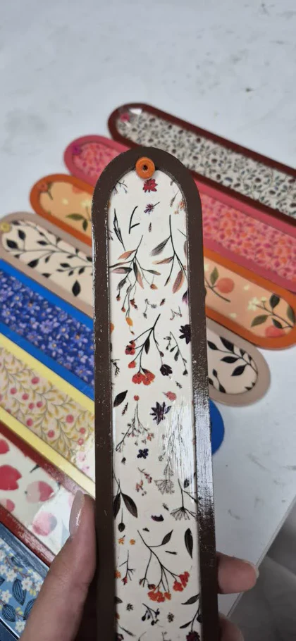 جاعودی چوبی گل‌دار