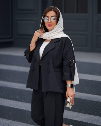 کت و شلوار سنبادی پشت بلند کد 801