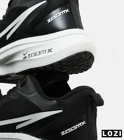 کفش کتانی مردانه مشکی سفید NIKE zoom x