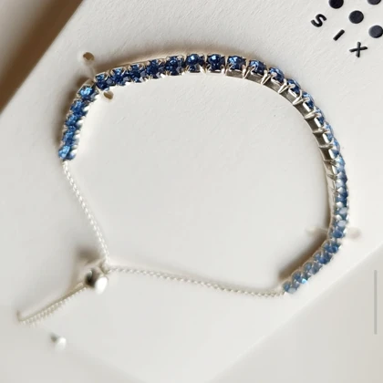 دستبند جواهری آبی