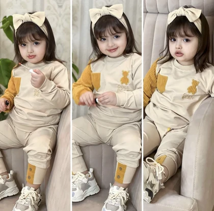 ست دوتیکه بلوز شلوار تدی