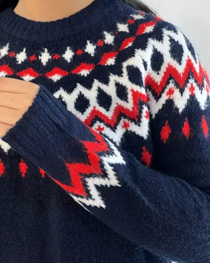 پلیور بافت سنتی 3 رنگ کد 5403