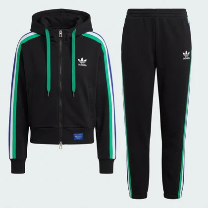 ست سوئی شرت شلوار زنانه ورزشی آدیداس کلاهدار adidas