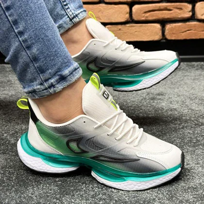 کتانی اسپرت مردانه مدل NIKE Air Griffey رنگ سفید فسفری