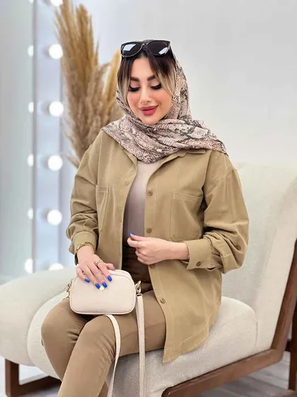 مانتو دو جیب ترنگ