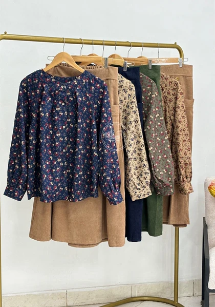 ست شومیز و دامن ملیسا