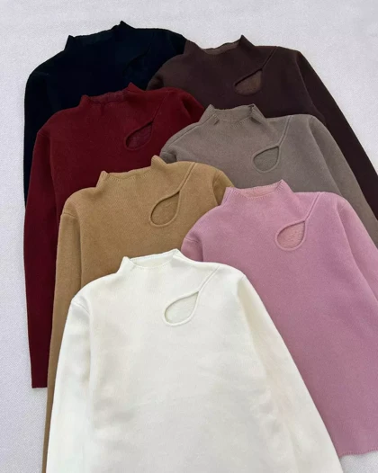 پلیور بافت داخل تمام خز کد 5486