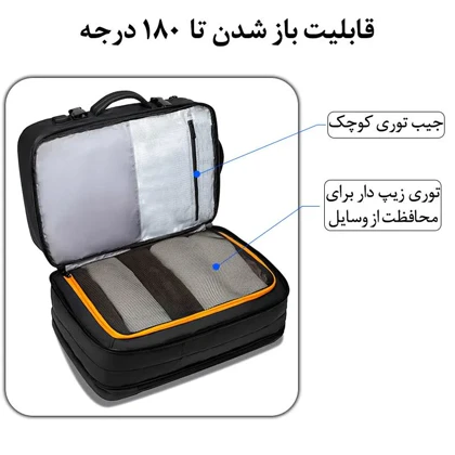 کیف مسافرتی 45L کوله پشتی لپ تاپ 17 اینچی اورجینال بنج BANGE 1908D