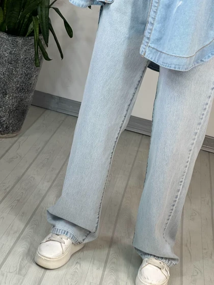 شلوار جین نیم بگ 2