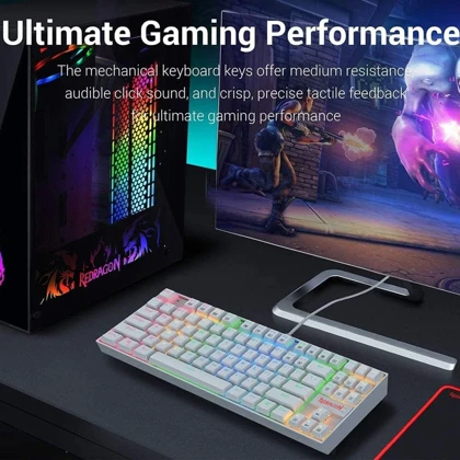 کیبورد گیمینگ سیمی ردراگون Redragon مدل K552W-RGB