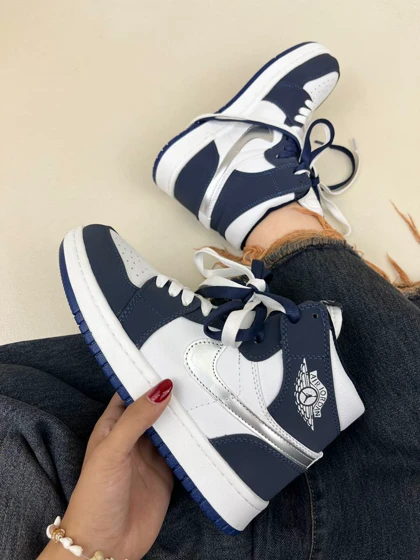 کتانی ونس ساق‌دار زنانه جردن وان مدل فرانسه jordan 1 nike france کد 912