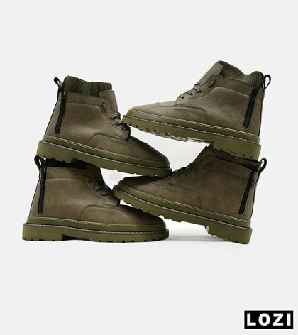 نیم بوت چرمی مردانه سبز Timberland