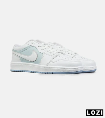 کفش کتانی مردانه و زنانه سفید آبی NIKE AIR JORDAN مدل 8229