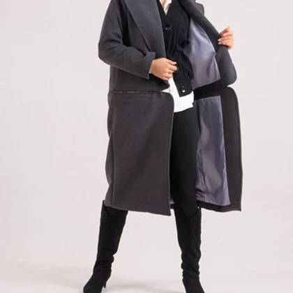 پالتو دو حالته sand ذغالی