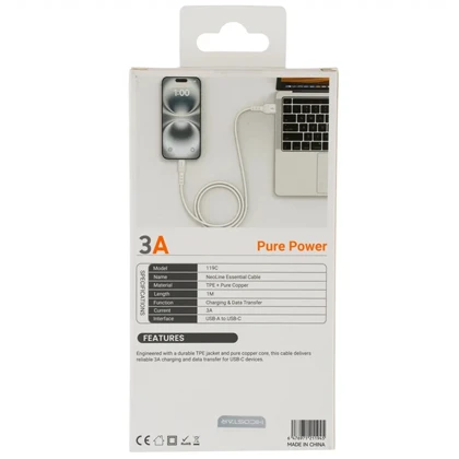 کابل تایپ سی 3 آمپر هایکو استار HICOSTAR مدل 119C طول 1 متر