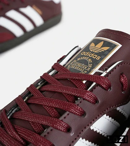 کفش کتانی مردانه و زنانه سامبا زرشکی ADIDAS Samba مدل 6272