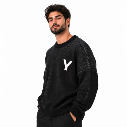 بلوز بافت اسپرت یل مدل CN-Yal-26091 مشکی
