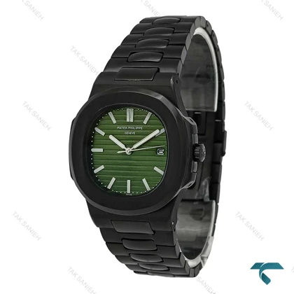 پاتک فلیپ ناتیلوس مردانه مشکی صفحه سبز Patek-7244-G