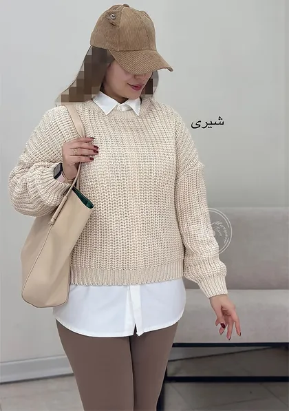پلیور بافت ساده
