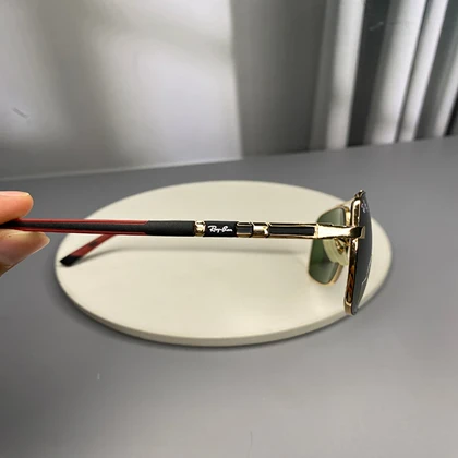 عینک آفتابی ری‌بن با فریم فلزی و لنز شیشه‌ای UV400 Ray-Ban