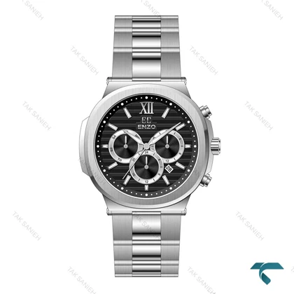 ساعت مردانه انزو EC-2186ABG اصلی صفحه مشکی سه موتوره Enzo-8287-G