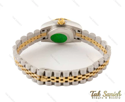 ساعت رولکس دیت جاست زنانه دورنگ طلایی Rolex-3530-S-L