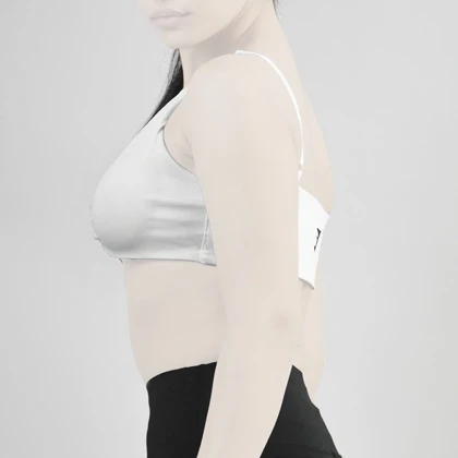 نیم‌تنه جلو گره‌ای ورزشی زنانه جیم شارک مدل PB-4H0243 سفید