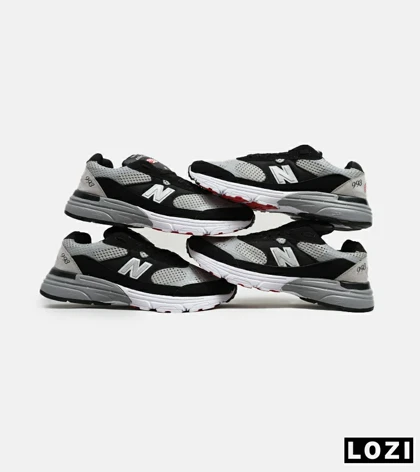 کفش کتانی بزرگ پا مشکی طوسی NEW BALANCE 993