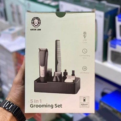 ست ماشین اصلاح موی سر، صورت و بدن شارژی گرین GN5N1GROMSTBK