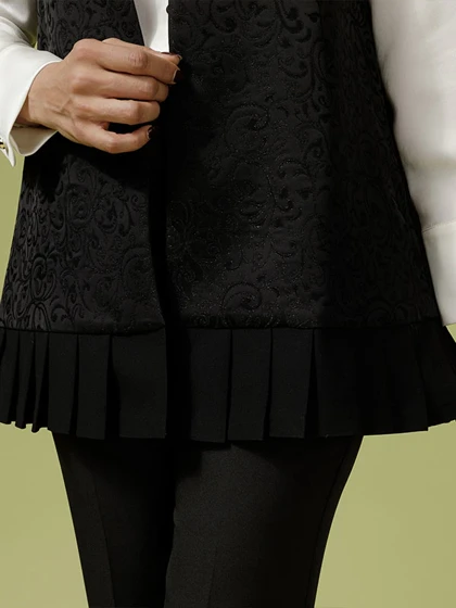 وست زنانه مجلسی ژاکارد کرپ 70105