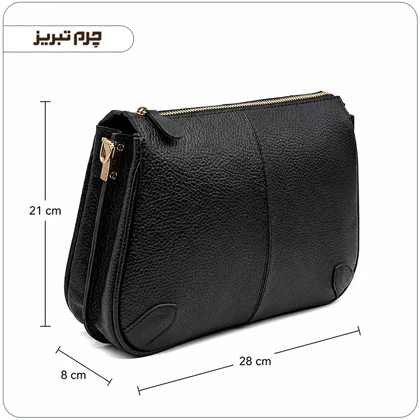 کیف دوشی زنانه چرم مدل WF82
