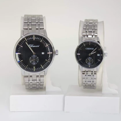 ساعت مچی ست مردانه و زنانه چنکسی Chenxi 060 موتور کوارتز باکیفیت