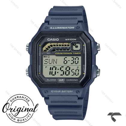 ساعت کاسیو مردانه WS-1600H-2AV اصل سرمه ای Casio-11858-G