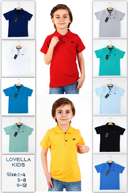 تیشرت یقه پولو بچگانه lovella lovella