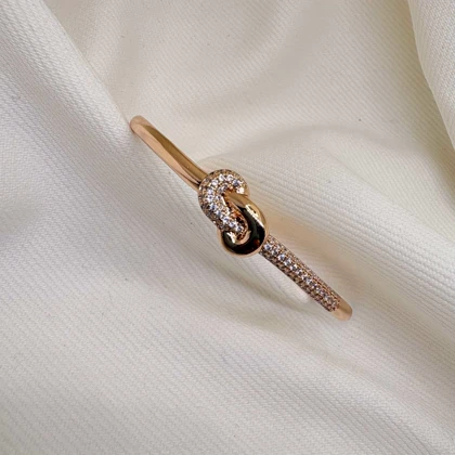 بنگل ژوپینگ طرح «پیوند ابدی» | قفل‌دار با تزئینات برلیان اتمی