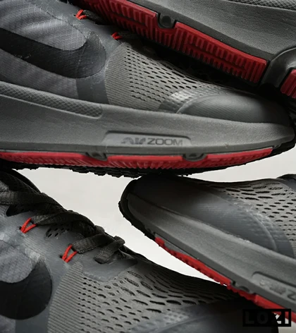کفش کتانی بزرگ پا خاکستری قرمز NIKE zoom