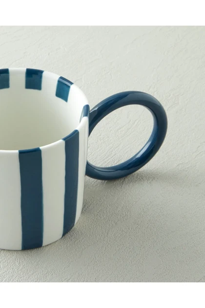 ماگ English Home مدل Boldy Lines New Bone China - آبی