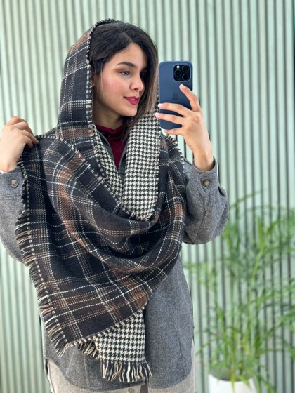 شال موهردار دورو