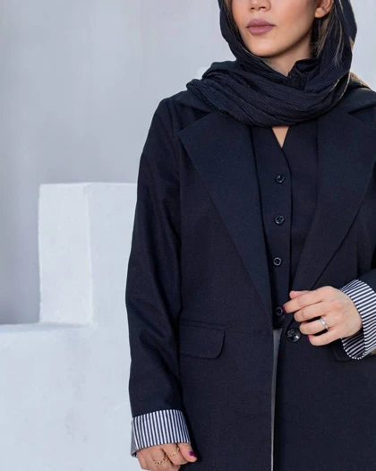 کت لینن آستین پاکتی