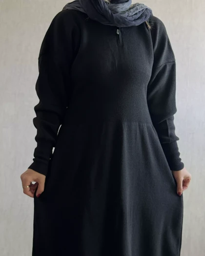 پیراهن بافت کلاهدار