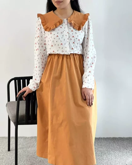 ست شومیز و دامن مدل2 کد 5425