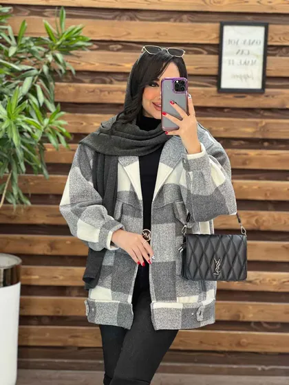 شکت چهارخونه بغل دکمه