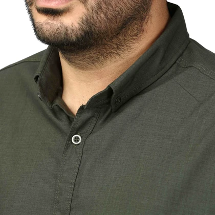 پیراهن آستین بلند لینن مردانه مدل 6105914