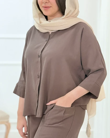 ست تونیک و شلوار زنانه سیلک