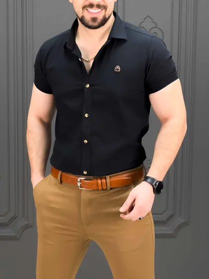 پیراهن کوتاه 040802 BENETTON مشکی