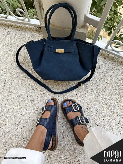 ست کیف نازان و صندل دوسگک چوب پنبه لومانا
