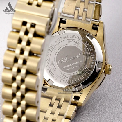 ساعت اکسنت بند طلایی Axcent AX160041GG